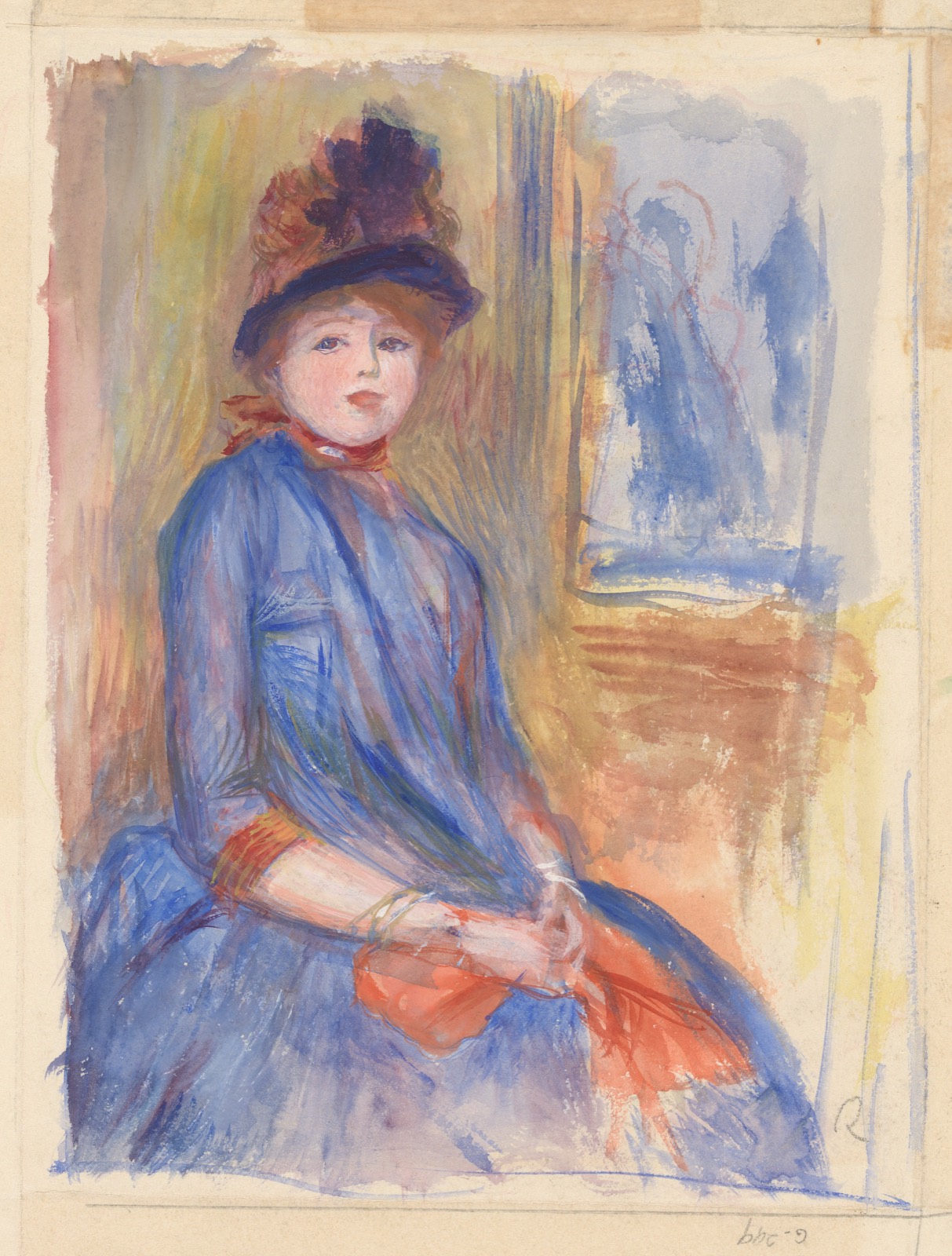 Young Girl in a Blue Dress