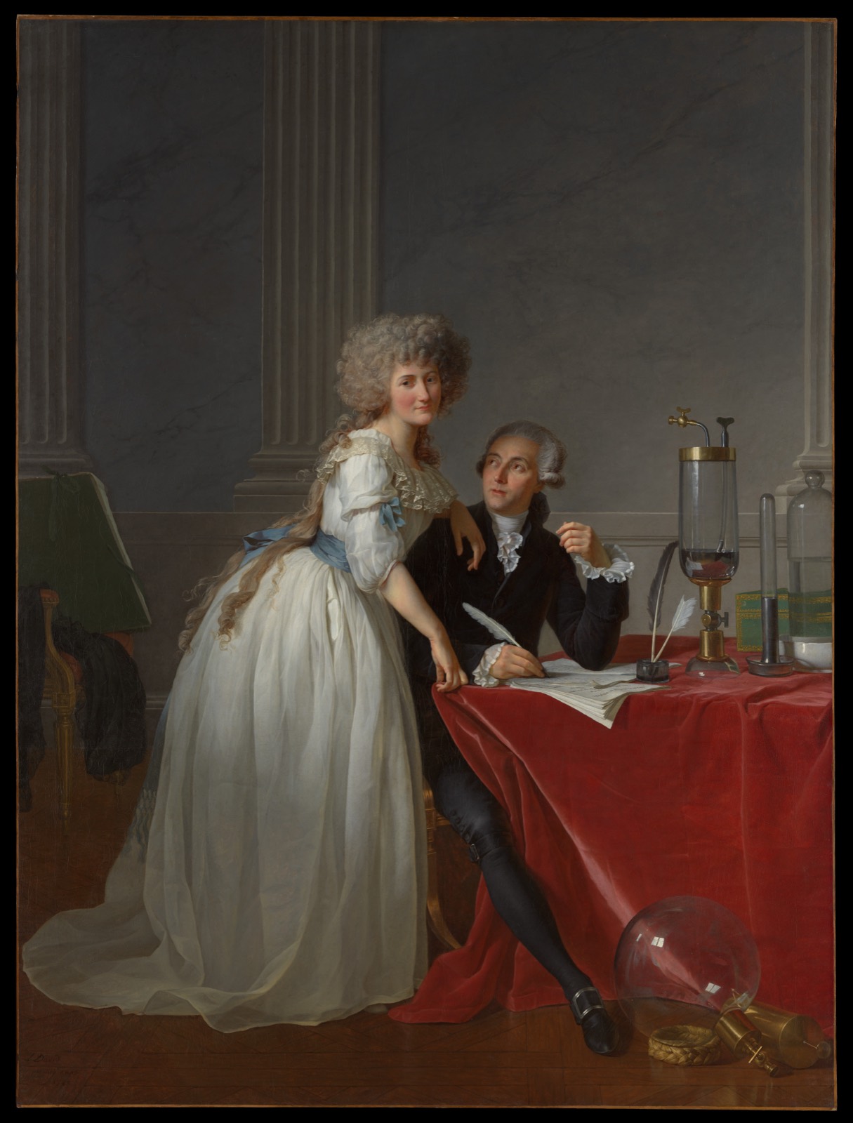 Antoine Laurent Lavoisier (1743–1794) and Marie Anne Lavoisier (Marie Anne Pierrette Paulze, 1758–1836)