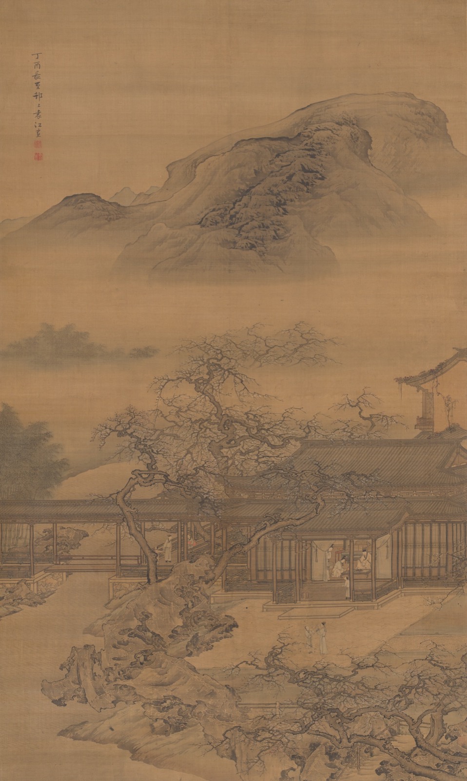 Viewing Plum Blossoms with Warm Wine 溫酒賞梅圖
