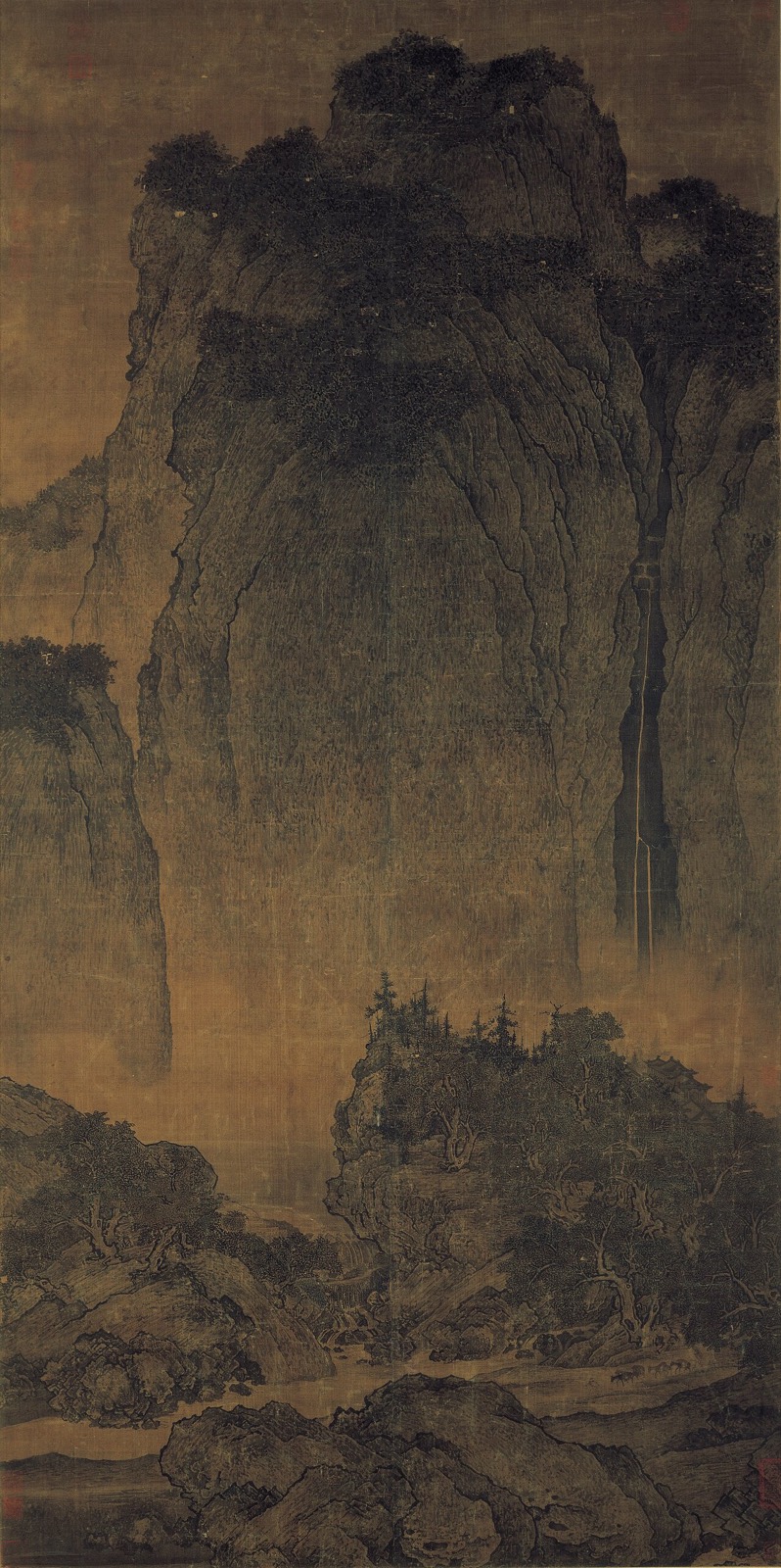Fan Kuan - Travelers Among Mountains and Streams - Google Art Project