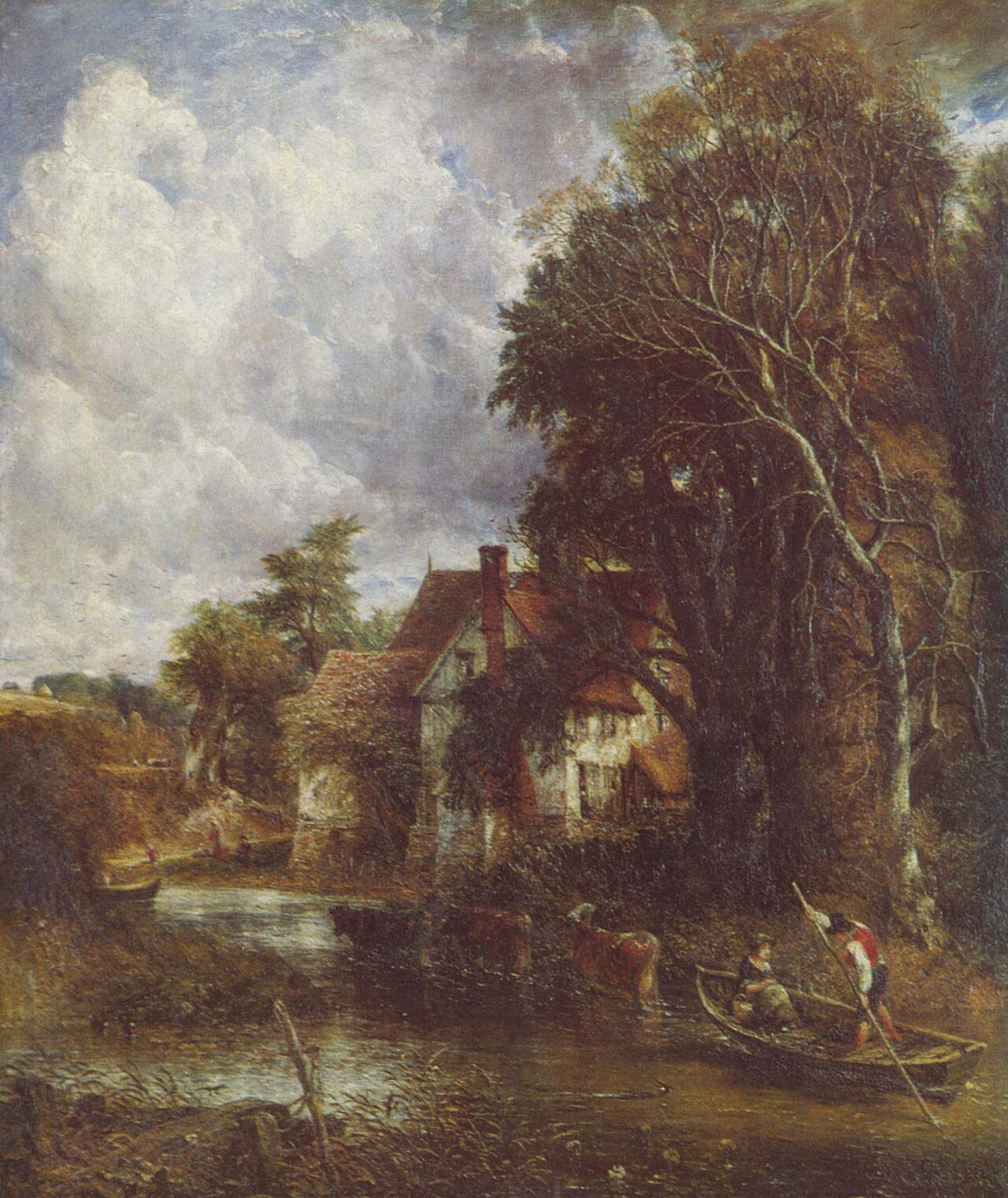 John Constable - The Valley Farm, c. 1835