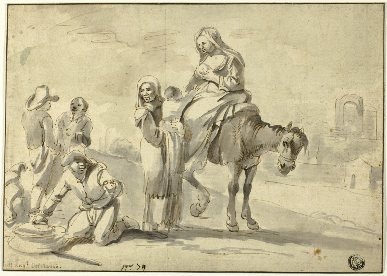 Travelers Resting for Nourishment