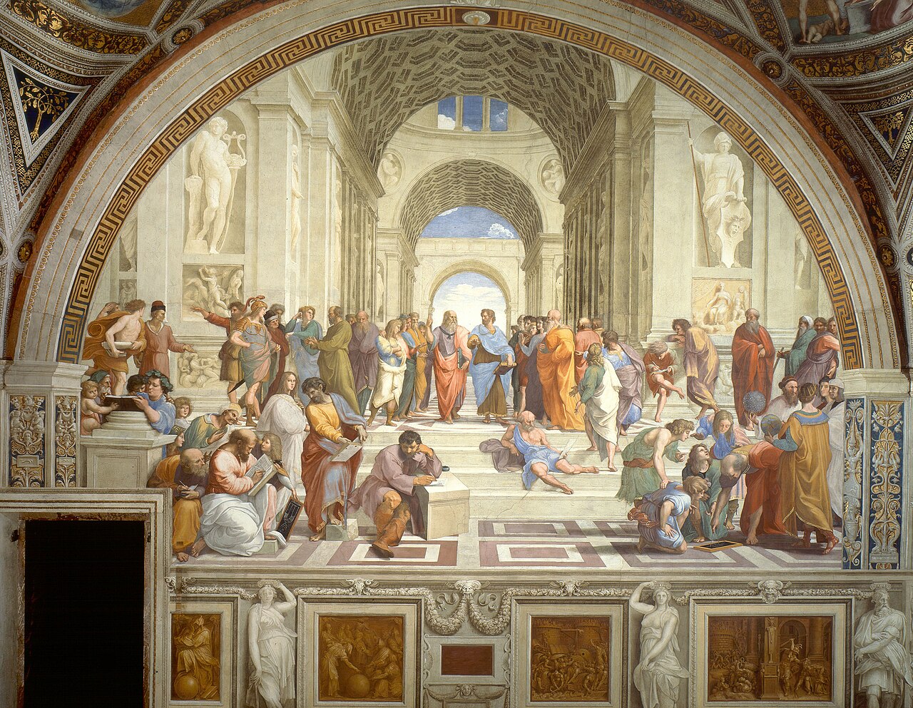 \"The School of Athens\" by Raffaello Sanzio da Urbino