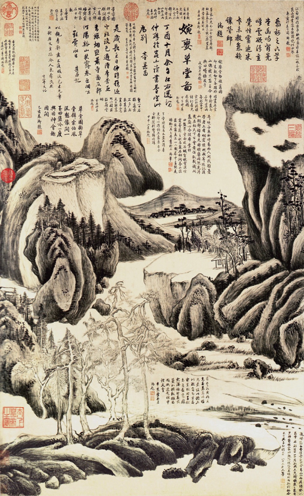 Wanluan Thatched Hall by Dong Qichang